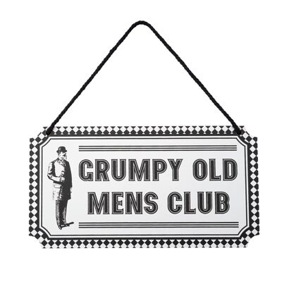 Dapper Chap 'Grumpy Old Men's Club' Hanging Sign