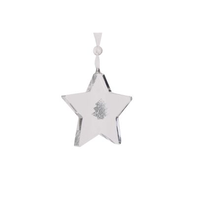 Glitter Glass Star