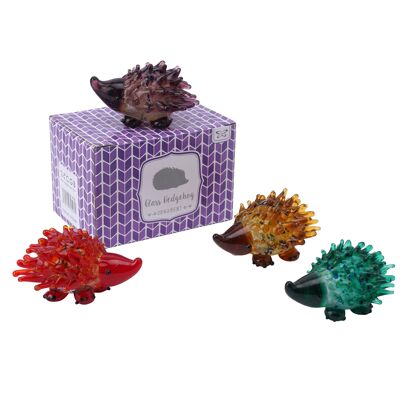 Assorted Glass Hedgehogs