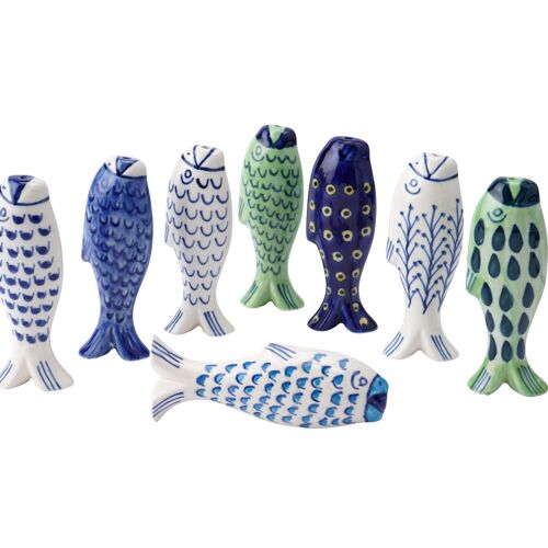 Assorted Fish Design Ceramic Light Pulls