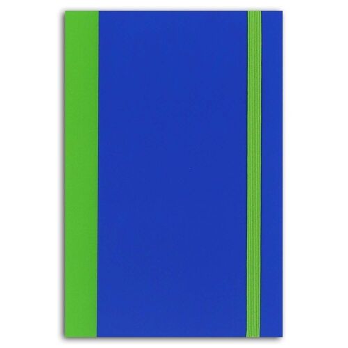 Carnet bicolore vert et bleu - 10x15 cm - 60 pages vertes