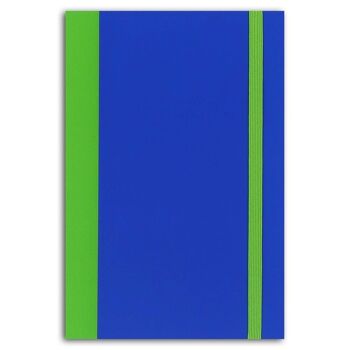 Carnet bicolore vert et bleu - 10x15 cm - 60 pages vertes 1