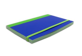 Carnet bicolore vert et bleu - 10x15 cm - 60 pages vertes 4