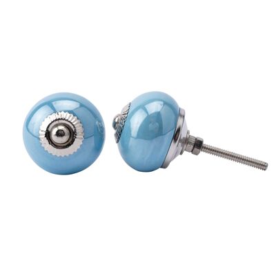 Blue Pearlescent Drawer Pull