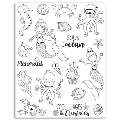 19 Crystal® Under The Sea stamps