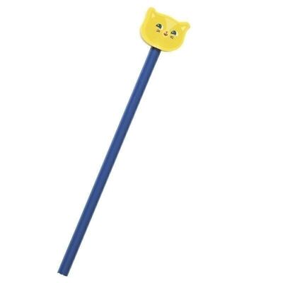 Pencil with eraser - Navy Cat - Team Kids School