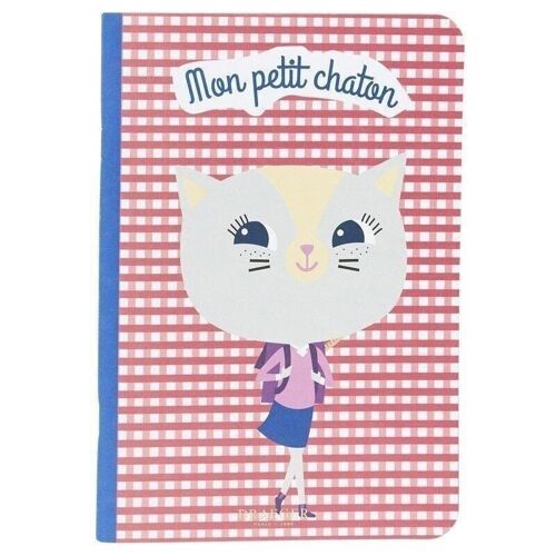 Cahier - Chat cartable Rouge et bleu - Team Kids School