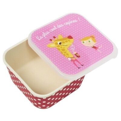 Snack box - Girage Pink and red - Team Kids School