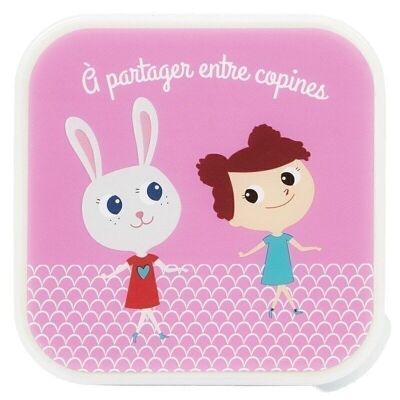 Porta merenda - Coniglio rosa e blu - Team Kids School