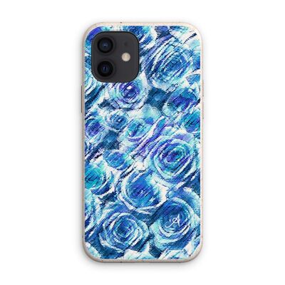 Textured Roses Cornflower Amanya Design Eco Phone Case iPhone 12
