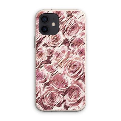 Textured Roses Dusky Pink Amanya Design Eco Phone Case iPhone 12