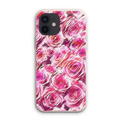 Textured Roses Pink Amanya Design Eco Phone Case iPhone 12