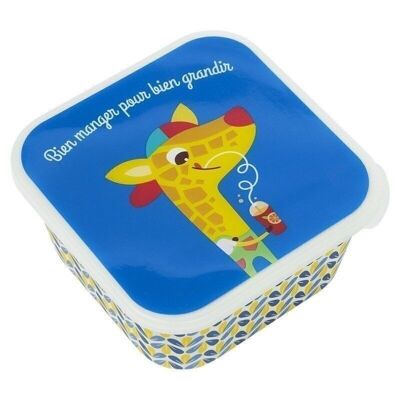 Snack Box - Cool Giraffe Blue - Team Kids School