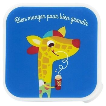 Boîte à goûter - Girafe cool Bleu - Team Kids School Activé 2