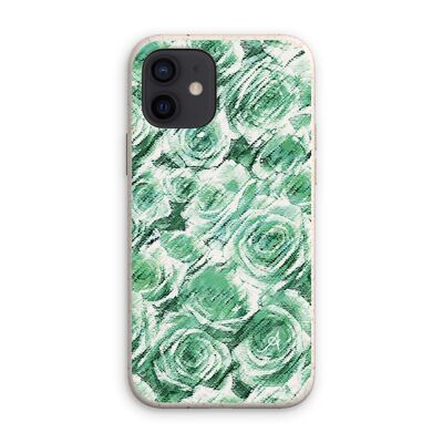Textured Roses Mint Amanya Design Eco Phone Case iPhone 12