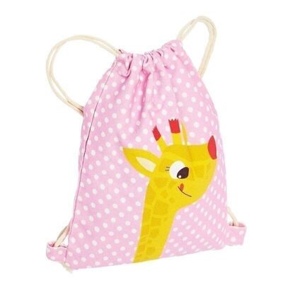 Backpack - Pink Giraffe - Team Kids School