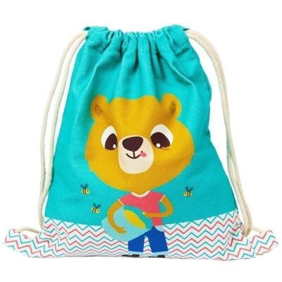 Backpack - Emerald Honey Bear - Team Kids School