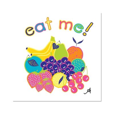 Eat Me Motif Amanya Design Fine Art Print_12"x12"