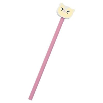 Pencil with eraser - Pink Cat - Team Kids School