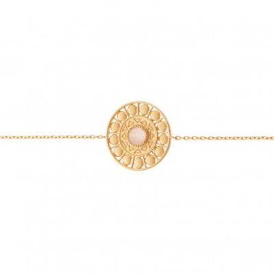 Bracelet COLLECTION CONSTANCE CASSANDRE Quartz Rose plaqué or