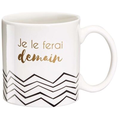 Mug à message - Je le ferai demain