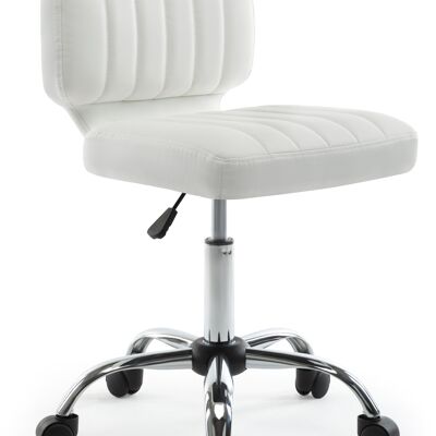 IWMH Mukava Office Stool Vintage Leather WHITE