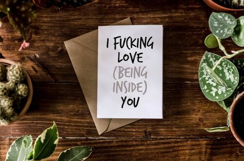 SWEARY CARD / I F*cking Love (Being Inside) You
