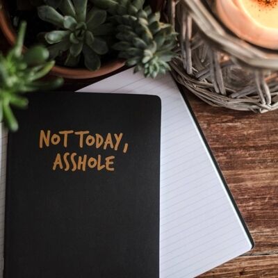 SWEARY FOILED NOTEBOOK / Not Today Assh*le