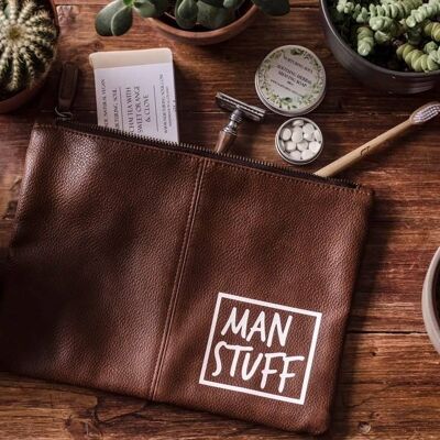 SWEARY MAN BAG / Man Stuff / Trousse de toilette en simili cuir