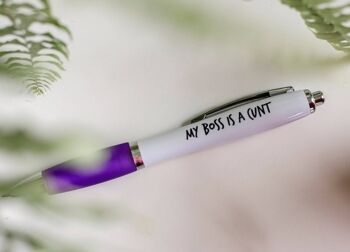 SWEARY PENS / Funny Rude Pens / Adults Only Purple 4