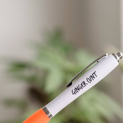 SWEARY PENS / Funny Rude Pens / Adults Only / Ginger C * nt
