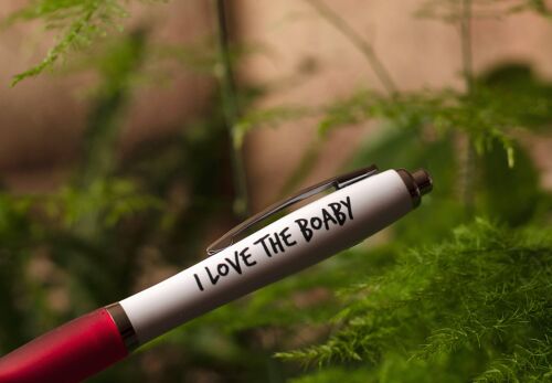 SWEARY PENS / I Love The Boaby / Funny Rude Pens