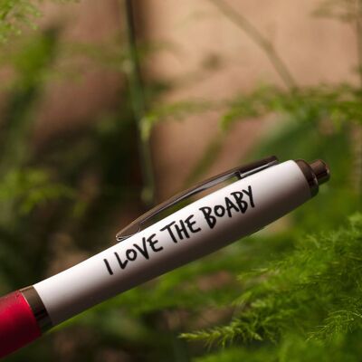 SWEARY PENS / I Love The Boaby / Funny Rude Pens