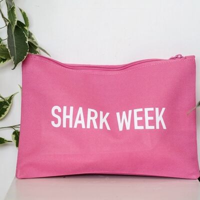 SWEARY SANITARY STORAGE / Shark Week / Kulturbeutel