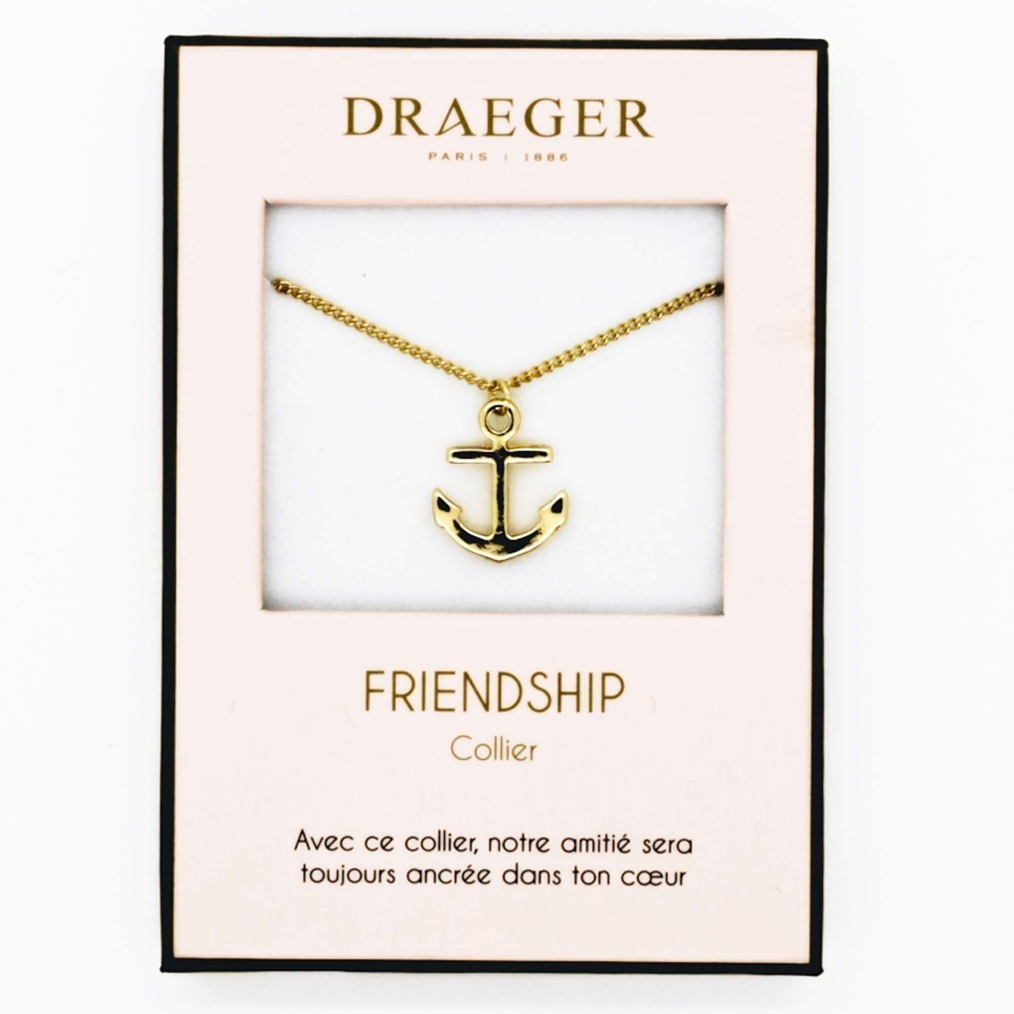 Collier doré Ancre Marine