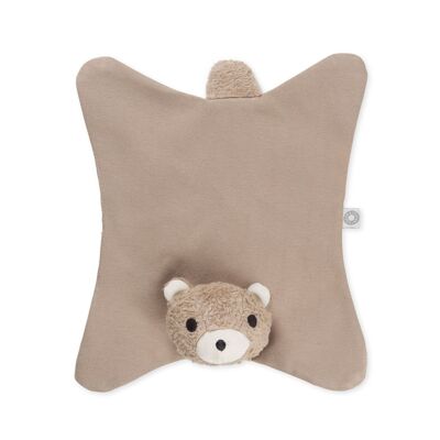 Anika brown teddy organic cuddle cloth