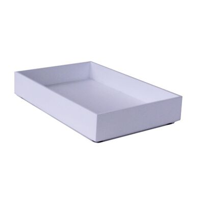 Stackable Storage Tray, DESKSTORE  STACK MEDIUM, 23,5 x 8 x H 4 cm White