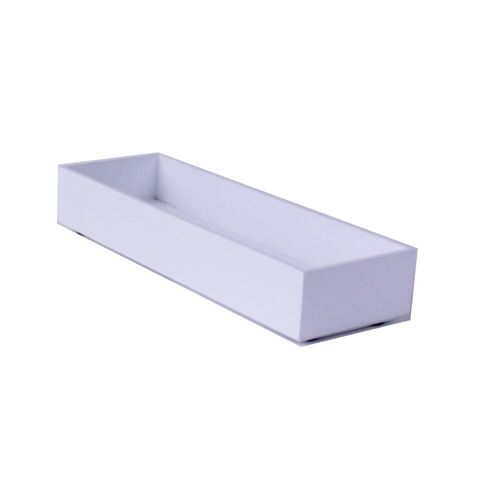 Stackable Storage Tray,  DESKSTORE STACK SMALL, 23,5 x 7,8 x H 4 cm, White