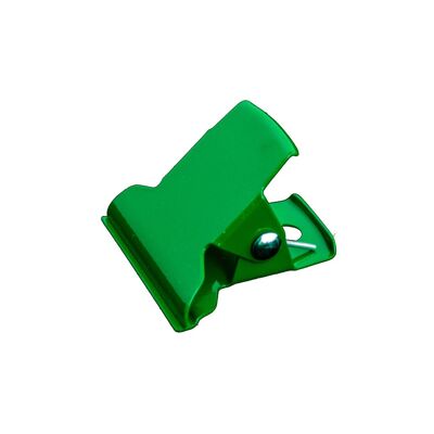 Clips metálicos para papel, juego de 3, CLIPS KEEP CLIPS ITALIANOS, 5 cm, verde hierba