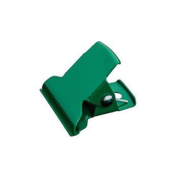 Trombones en métal, lot de 3, ITALIAN KEEP CLIPS, 5 cm, vert forêt 1