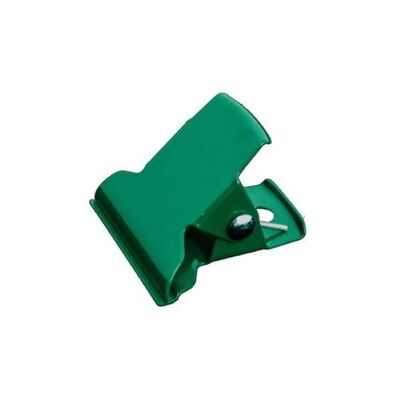 Clips metálicos para papel, juego de 3, CLIPS KEEP CLIPS ITALIANOS, 5 cm, verde bosque