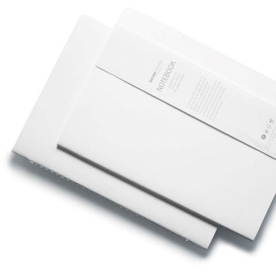 Notebooks, Set of 2, MUNKEN PURE A5  SNOW, Deskstore, White