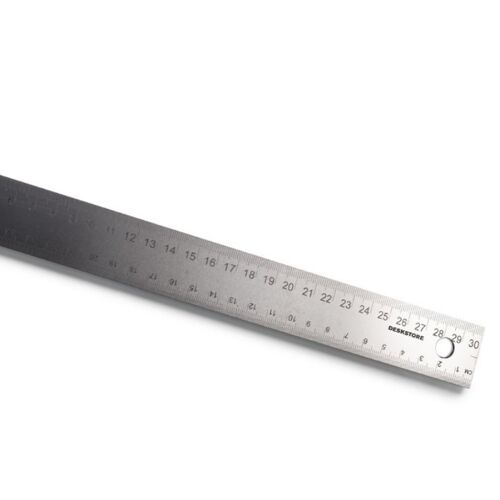 Ruler, 30 cm, DESKSTORE STEEL, Silver