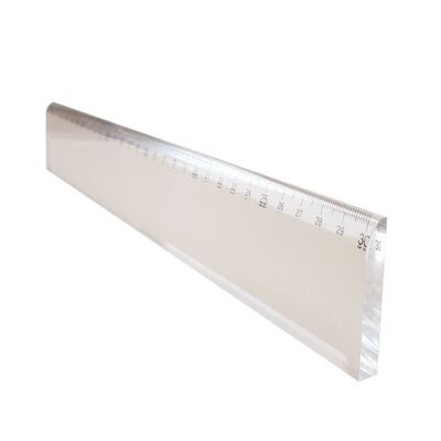 Righello, acrilico forte, CRISTAL CLEAR, 30 cm, trasparente