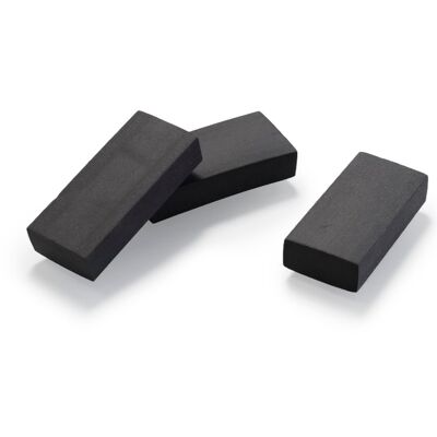 Eraser,  DESKSTORE BLACK, 4,9 x 2,3 x H  0,9 cm, Black