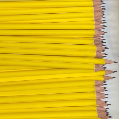Crayons, Set de 50, BIG PACK, H 17,5 cm, Jaune