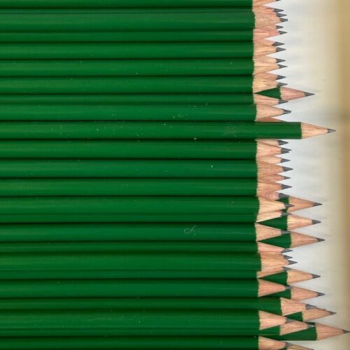Pencils, Set of 50, BIG PACK, H 17,5 cm, Dark Green