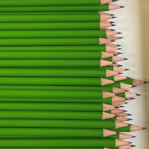 Pencils, Set of 50, BIG PACK, H 17,5 cm,  Green