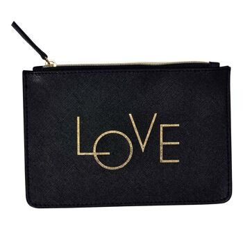 Pochette Zip à motif - Love 1