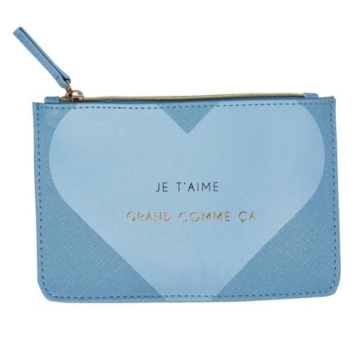 Pochette zip - JE T AIME GRAND